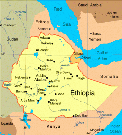 Ethiopia 20map