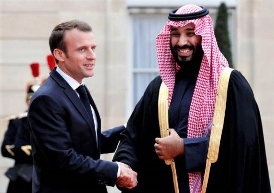 Macron et salmane