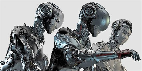 Robot combat soldat futur