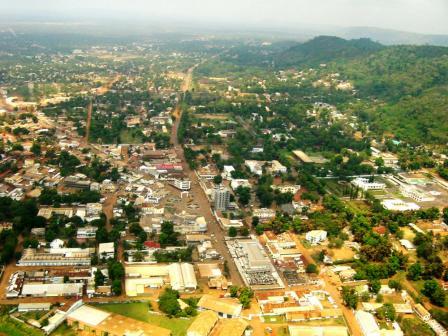 Vue aérienne de Bangui