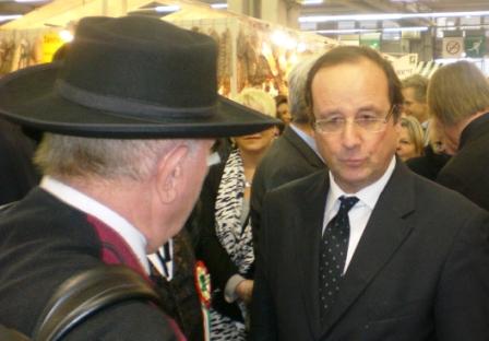 Le député François Hollande au SIA 2010 Paris