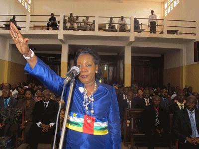Catherine samba panza presidente centrafrique